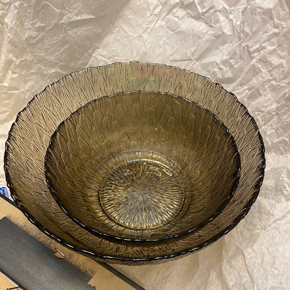 Vintage retro smoke glass